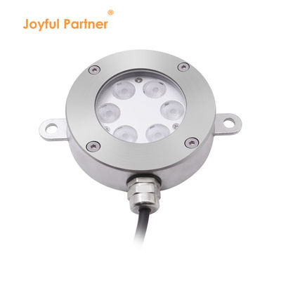 DMX512 LED Fountain Light DC24V 12W 3000K Stainless Steel IP68 Untuk Landscape Di bawah Air