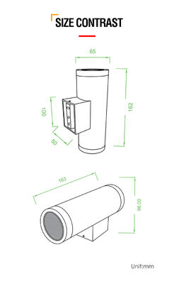 Cree COB 10W Lampu dinding Modern Style Lighting Aluminium Housing Led Outdoor Wall Light Fixtures