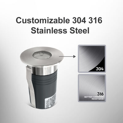 LED Inground Uplight 1W 2W DIA55MM Aluminium Housing CRI85 6000K Daylight