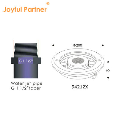 Lampu Air Mancur LED DMX 512 Terpasang Tersembunyi IP68 12W 24W RGB Baja Tahan Karat Jet Air