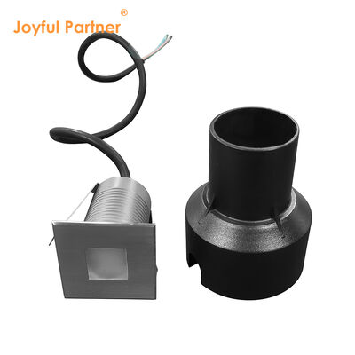 Lampu Inground Tersembunyi Persegi LED 3W Baja Tahan Karat 304 atau 316 Ukuran 45*45MM Rumah Aluminium