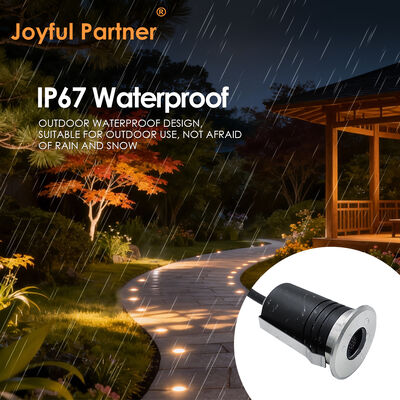 Underground Up Light IP67 3W CREE LED Anti Glare Desain DIA45MM Aluminium Housing Untuk Jalan