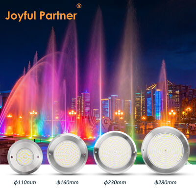 Lampu kolam renang yang dapat ditanam PAR56 6W SMD2835 Ultra Thin SS316L+ABS Waterproof DC12V