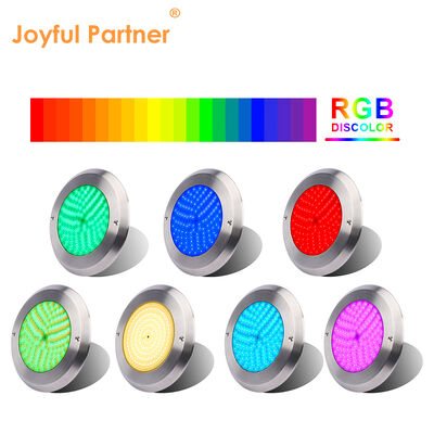 Lampu kolam renang yang dapat ditanam PAR56 6W SMD2835 Ultra Thin SS316L+ABS Waterproof DC12V