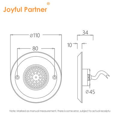 Lampu kolam renang LED DC12V 42W 10MM Ketebalan Integrasi SMD 2835 RGB Warna Mengubah Resin Diisi Dengan Bahan Baja Rustless