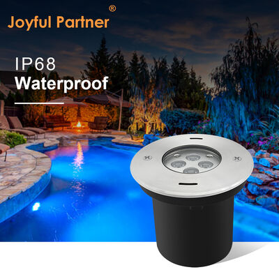 LED Underwater Recessed Light DIA110MM 4W 8W DC24V 316 Stainless Steel Front Cover dengan Black Box Plastik