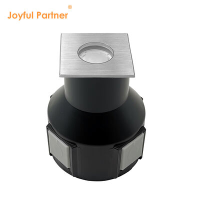 Lampu LED Tanam Sudut Sinar 8 Derajat DC24V 3W 3000K 50*50MM Dengan Bodi Aluminium IP67