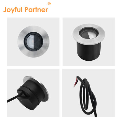 Lampu Tanam LED Outdoor Stainless Steel 316 Penutup Depan Tahan Air IP67 4W Cree LED Diameter 80MM