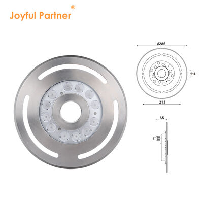 Lampu Air Mancur LED dengan Lubang Tengah 12W DIA285MM Kontrol DMX RGB 3In1 Untuk Lanskap Taman