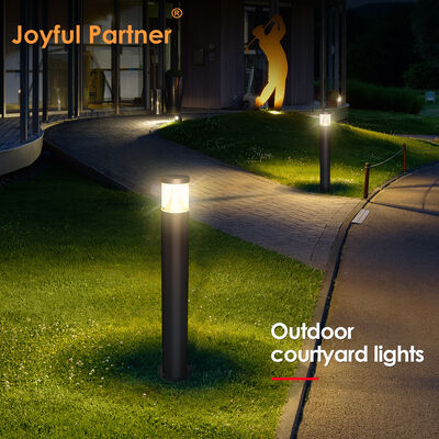 LED Lawn Light Lampu Taman Dengan 120° Beam Angle Aluminium Die-Cast yang awet untuk halaman trotoar