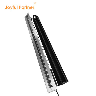 Lampu Linier Bawah Tanah LED 12W 24W 48W DC24V 1000MM 1Meter Stainless Steel316 IP67 Tipe Tertanam