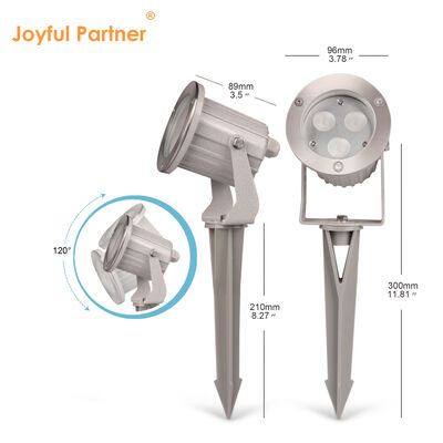 IP65 LED Taman Spot Lampu Aluminium GU10 Lampu 0,5M Kabel untuk Lampu Jalan Luar