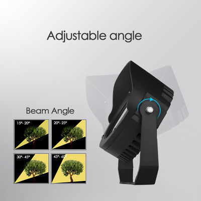 LED Taman Spot Light Angle Beam Adjustable 36W Dibangun-in DMX512 Driver DC24V RGB3in1