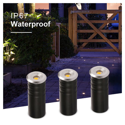 DC 24V Mini LED Step Light Terkubur Di Bawah Tanah Dimmable LED Deck Lampu IP67