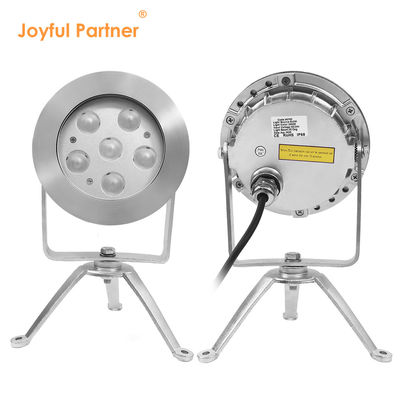 RGBW LED Underwater Spot Light Baja tahan karat 316 DMX512 Kontrol 12V 24 Volt Multi Color Change