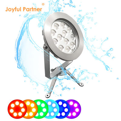 Lampu kolam renang bawah air IP68 stainless steel316 24VDC LED dengan Tripod 25° derajat dari pabrik