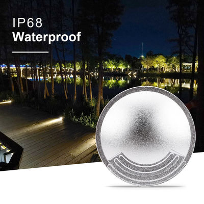 2W IP67 LED Lampu dalam ruangan Ultra Tipis Diameter 55mm SMD LED Walkover Lampu Dengan Aluminium Housing