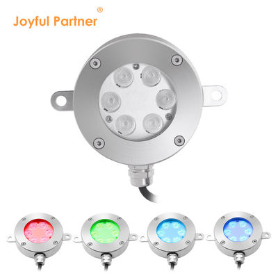 IP68 Lampu air mancur LED bertenaga tinggi Waterproof Steel stainless Support Body DMX512