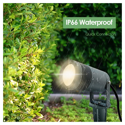 IP65 LED Landscape Light 10W 2700k 3000k Lampu Arsitektur Lampu Taman Fecade Dengan Dasar Atau Spike