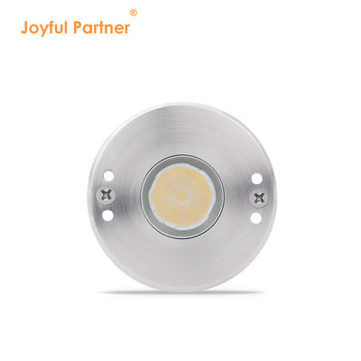 LED Mini 1W 12V DC 8° Sudut Sinar sempit IP68 Waterproof Recessed Marker Indicator Lampu Lansekap Luar Ruang