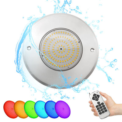 DC12V Tegangan Konstan 10W Lampu kolam renang LED bawah air 160 * 7,5mm Dengan remote control APP