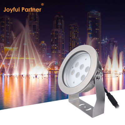 IP68 Waterproof Underwater Spotlight 316L Stainless Steel DMX512 Rgb / RGBW 4in1 LED DC12V/24V