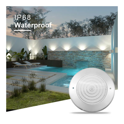 Waterproof PAR56 LED Pool Light 316 SS ABS Housing Ultra Thin 7.5mm Resin Diisi Dinding Dipasang 230MM 18W 25W DC AC12V