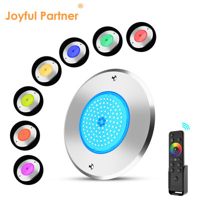316L stainless steel lampu kolam renang tanah DIA 160mm * 32mm AC12v Dengan remote controller