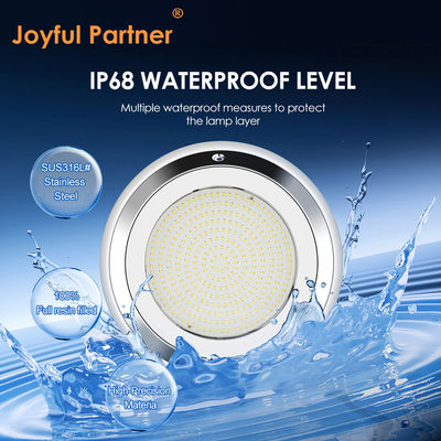 RGB bawah air LED kolam renang lampu IP68 DIA280MM dinding dipasang stainless steel