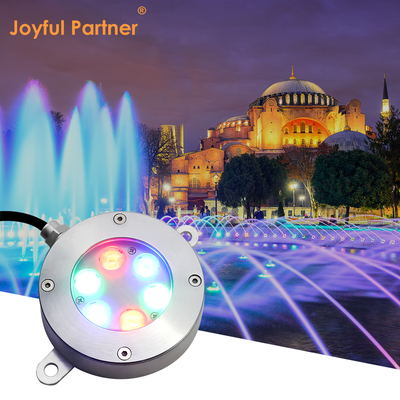 Kedatangan Baru RGB 3 dalam 1 warna daya tinggi 18W 316 Stainless Steel Led Flat UInderwater Light Dengan Braket Tipe U
