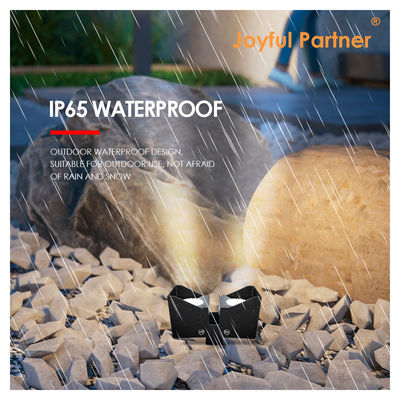 Lampu Sorot Taman Daya AC 220V IP65 Tambahkan Tudung Anti-silau 2*3W Dengan Kotak Kemasan