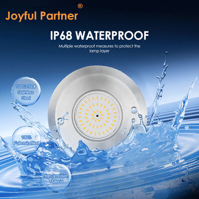 Lampu Kolam Renang PAR 56 Bawah Air IP68 6W SMD2835 Dimensi 110*34MM Ultra Tipis 10MM