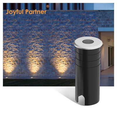 LED Uplight 316 Stainless Steel Cover Aluminium Lamp Body Tempered Glass IP67 1W Warm White 3000K