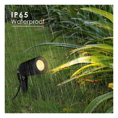 Lampu Spike Taman 14W COB Dengan Hood Anti-silau Bahan Aluminium IK04 Rating Untuk Pencahayaan Aksen Luar Ruang