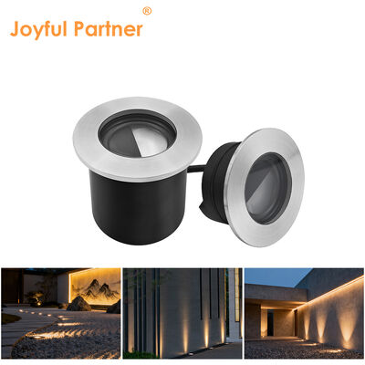 Lampu Tanam LED Outdoor Stainless Steel 316 Penutup Depan Tahan Air IP67 4W Cree LED Diameter 80MM