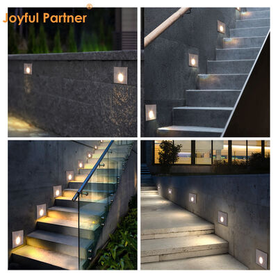 Lampu dinding LED 3W 60° Beam Outdoor White Aluminium Walkway Lighting