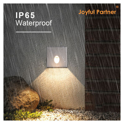 LED Step & Wall Recessed Light 3W AC220V Putih Die-Cast Aluminium IP65