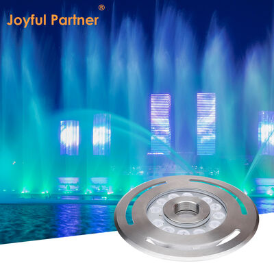 Lampu Air Mancur LED Kasus baja tahan karat DC 12V 3500K Warm White CRI 85 Untuk City Plaza