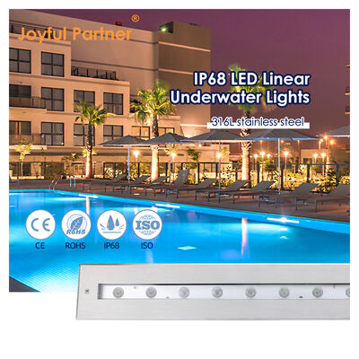 Lampu Linier Bawah Air DC12V 12W IP68 Tahan Air Remote Control RGB LED Untuk Kolam Renang