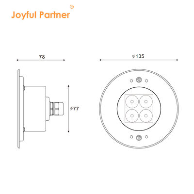 Lampu Kolam Renang Bawah Air Desain Baru Stainless Steel 316L Outdoor 4W LED Recessed