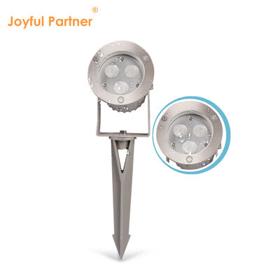 Lampu Sorot Taman LED Tahan Air Dengan Bohlam LED GU10 MR16 Paku Plastik Untuk Taman Halaman