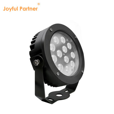 LED Taman Spot Lampu 36W Dibangun di DMX512 Driver DC24V RGB3in1 Hitam Outdoor Powder Coating Housing Diameter 160MM